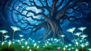Galactic Tree of Life – free AI stock image