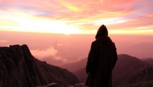 Gazing Into the Distant Horizon – free AI stock image