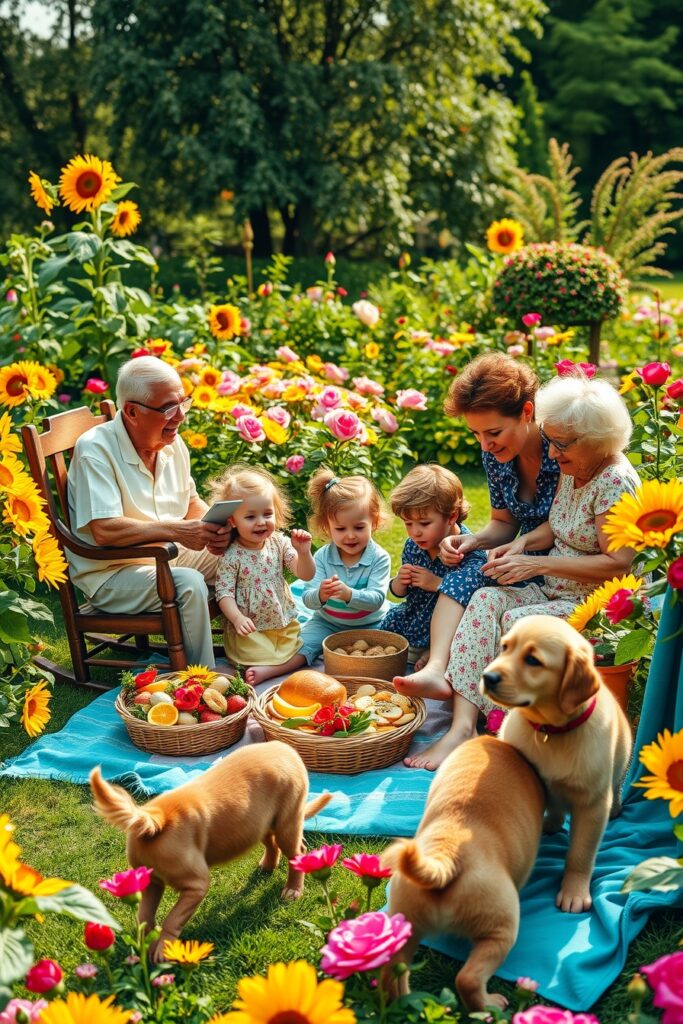 Generations Together: A Family Gathering – free AI stock image