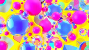 Geometry in Vivid Colors – free AI stock image