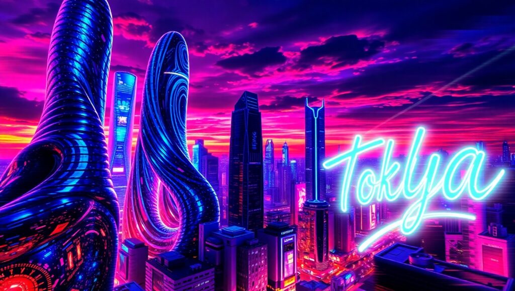 Glitchy Urban Dreams – free AI stock image