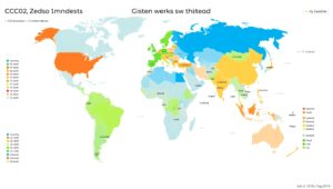 Global CO2 Emissions Visualization – free AI stock image