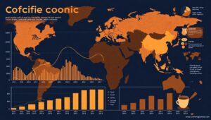Global Coffee Consumption Trends Visualization – free AI stock image
