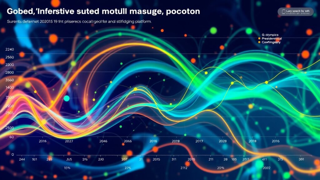 Global Internet Usage Trends Visualization – free AI stock image