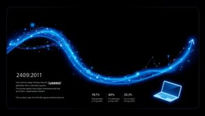 Global Internet Usage Trends Visualization – free AI stock image