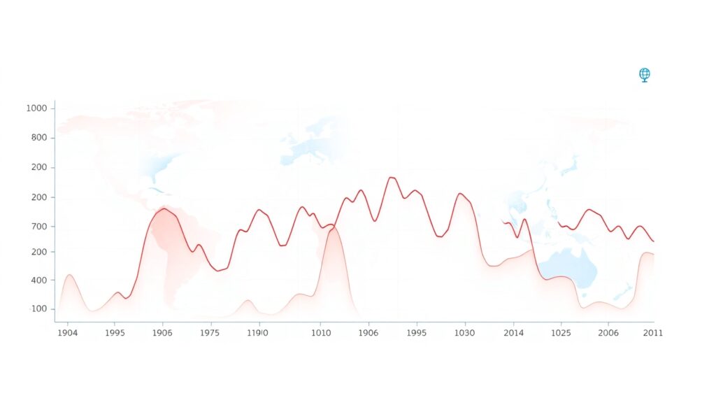 Global Temperature Changes Visualization – free AI stock image