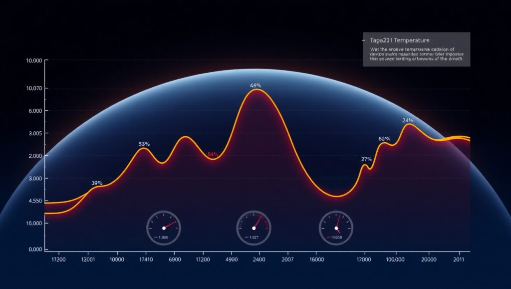 Global Temperature Trends Over a Century – free AI stock image