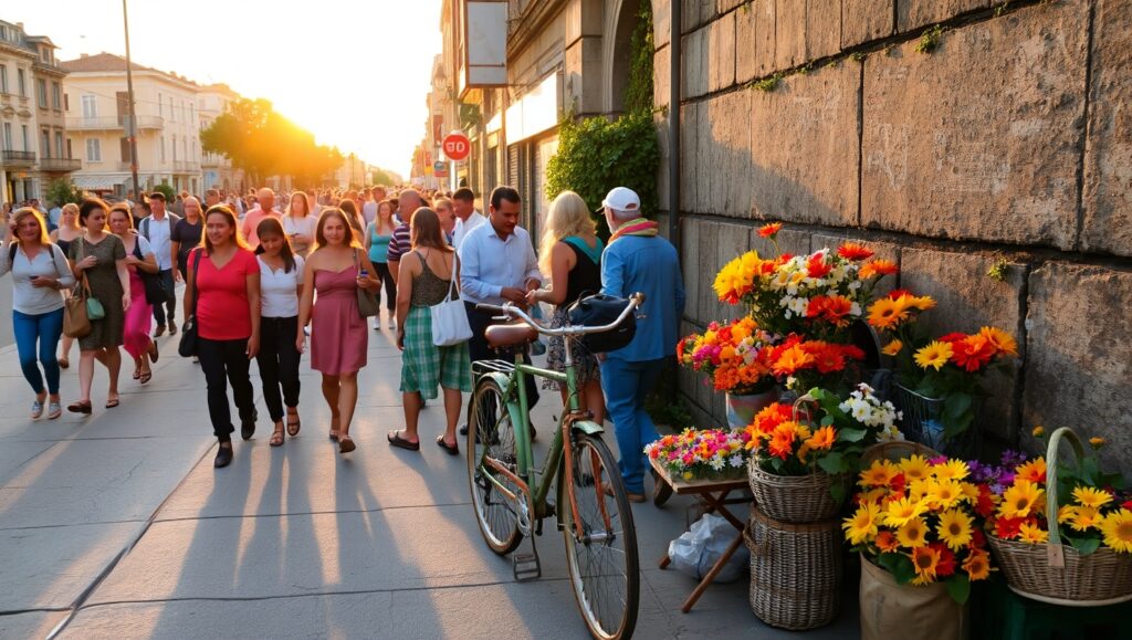 Golden Hour Urban Vibes – free AI stock image