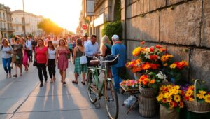 Golden Hour Urban Vibes – free AI stock image