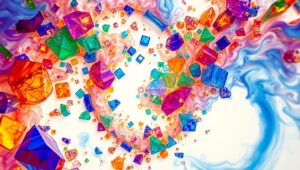 Harmony in Chaos: Abstract Forms – free AI stock image