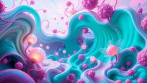 Harmony in Fluid Forms – free AI stock image