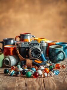 Intricate Collection of Everyday Objects – free AI stock image