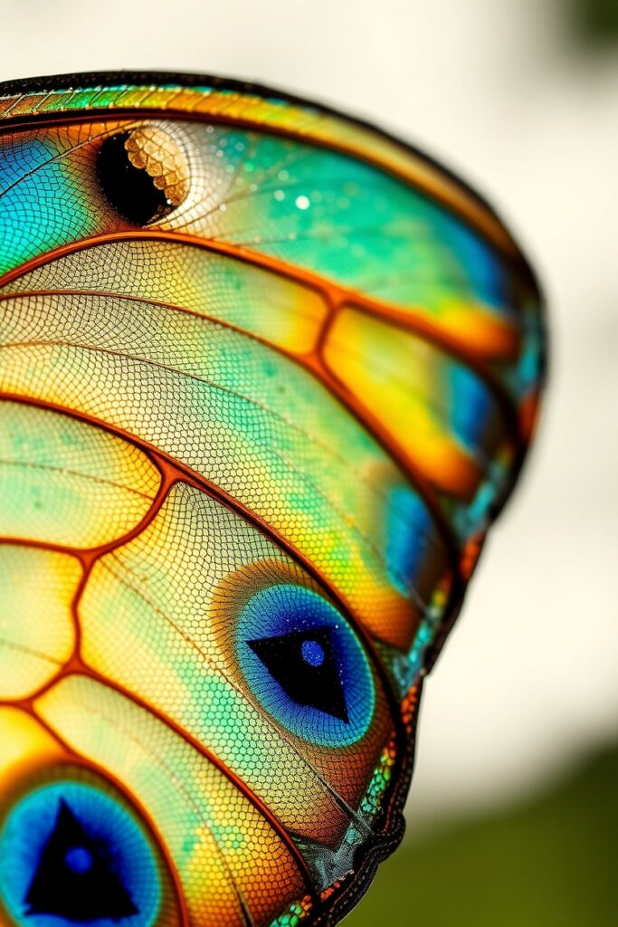 Intricate Details of a Butterfly Wing – free AI stock image