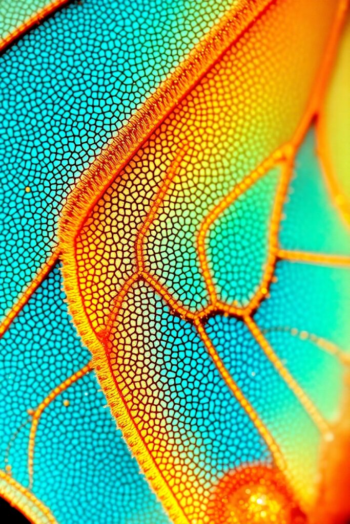 Intricate Details of a Butterfly Wing – free AI stock image