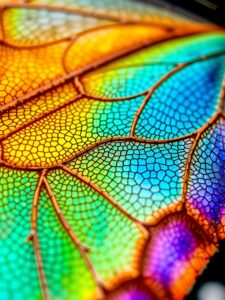 Intricate Details of a Butterfly Wing – free AI stock image