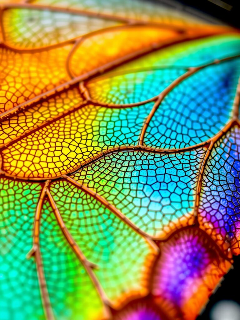 Intricate Details of a Butterfly Wing – free AI stock image