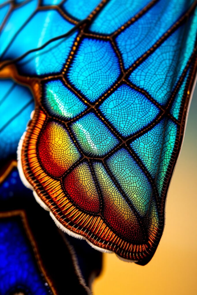 Intricate Details of a Butterfly Wing – free AI stock image