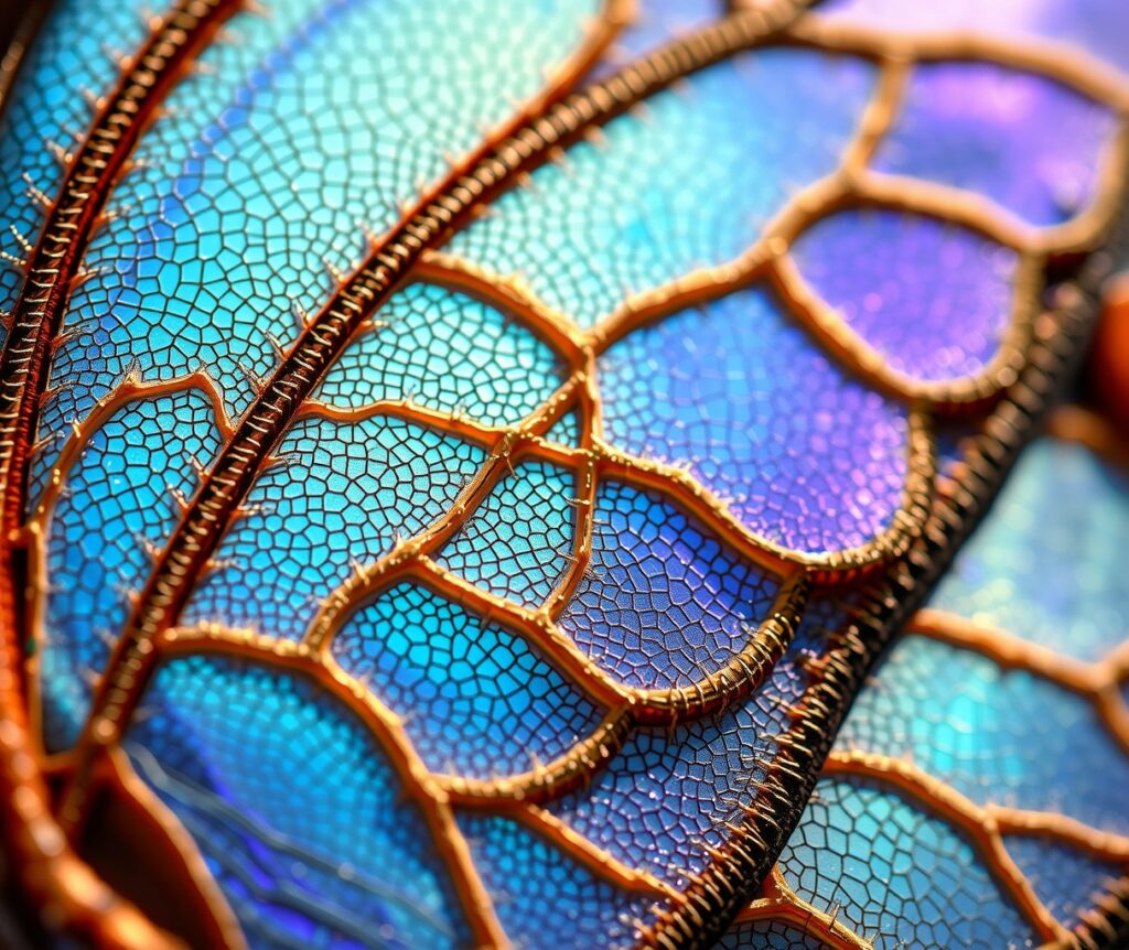 Intricate Details of a Butterfly Wing – free AI stock image