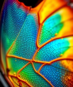 Intricate Details of a Butterfly Wing – free AI stock image