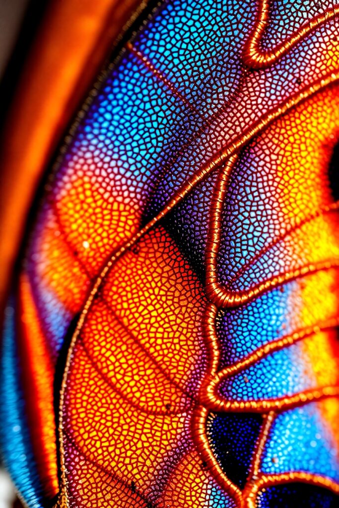 Intricate Details of a Butterfly Wing – free AI stock image