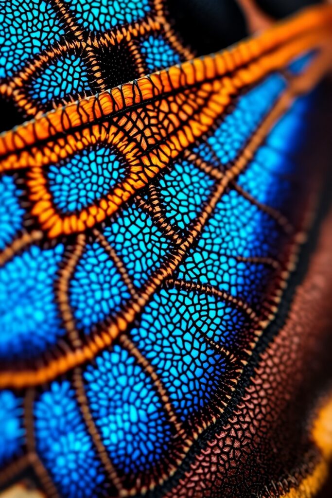 Intricate Details of a Butterfly Wing – free AI stock image