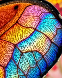 Intricate Details of a Butterfly’s Wing – free AI stock image