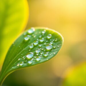 Intricate Details of a Dew-Kissed Leaf – free AI stock image
