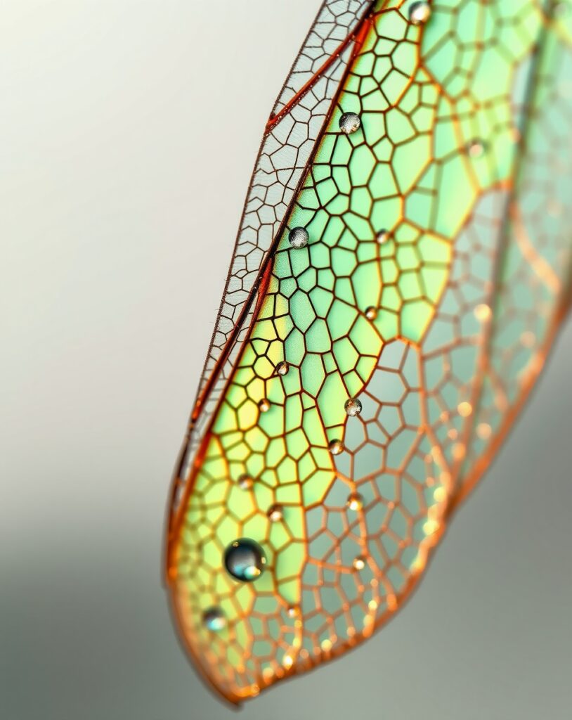 Intricate Details of a Dragonfly’s Wing – free AI stock image