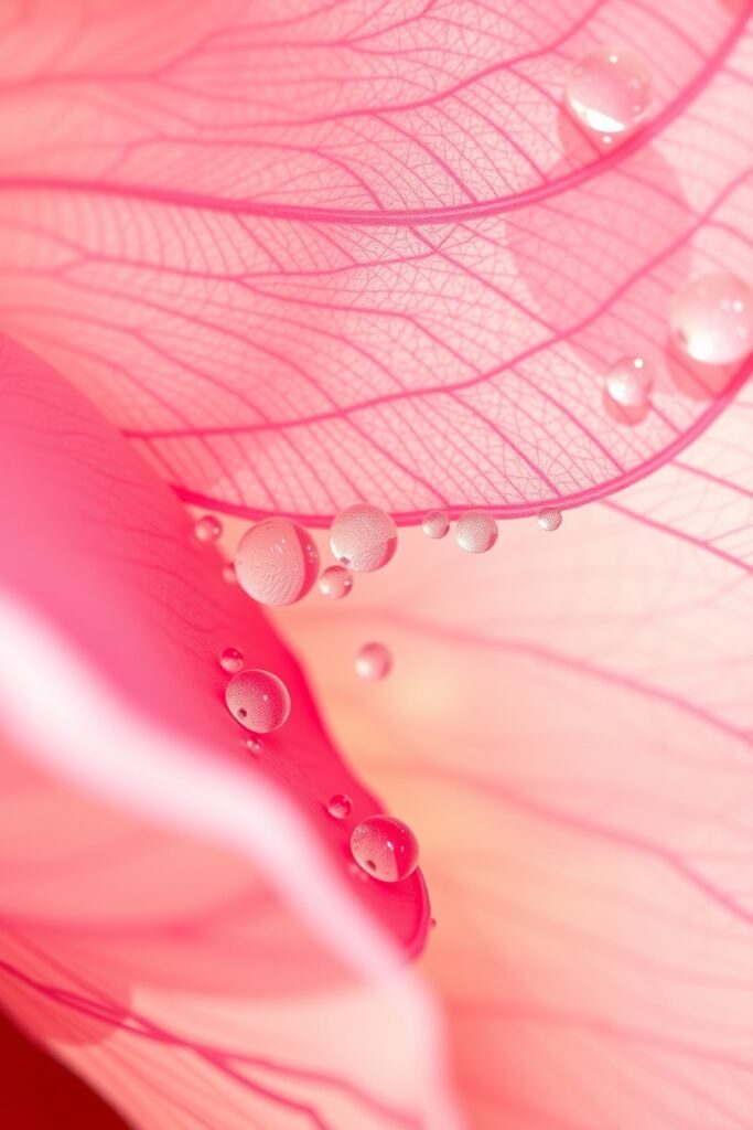 Intricate Details of a Flower Petal – free AI stock image