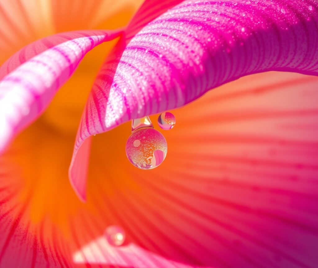 Intricate Details of a Flower Petal – free AI stock image