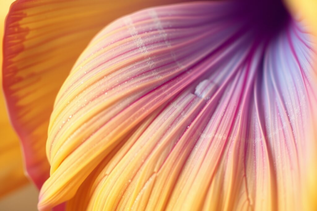 Intricate Details of a Flower Petal – free AI stock image