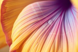 Intricate Details of a Flower Petal – free AI stock image