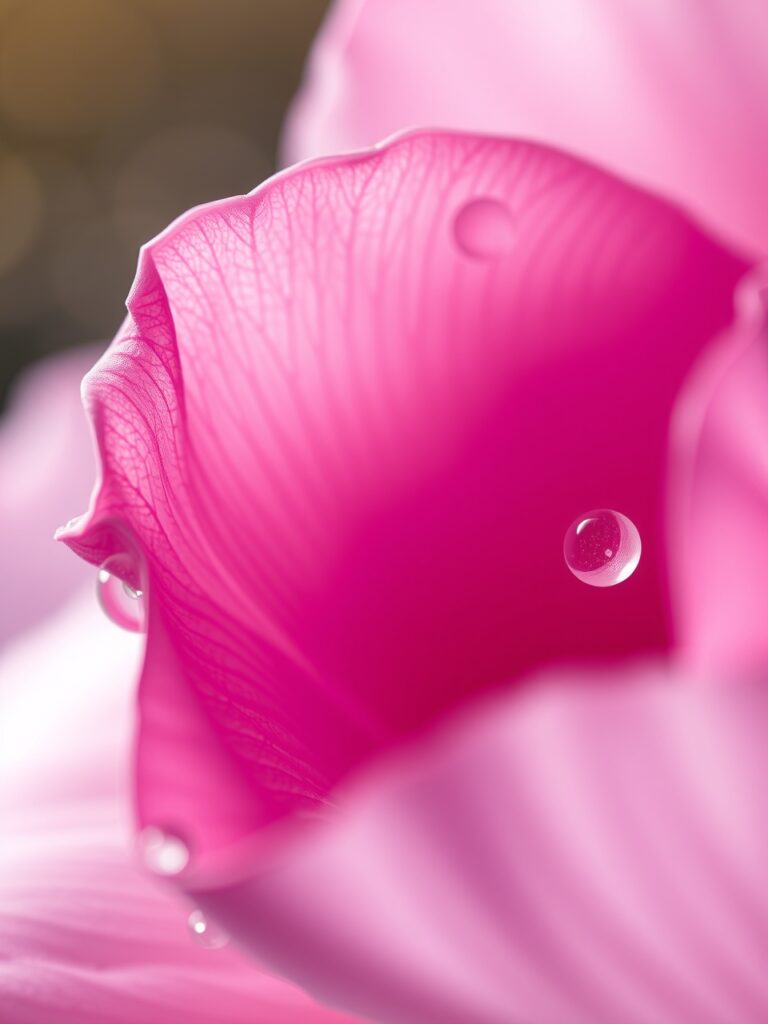 Intricate Details of a Flower Petal – free AI stock image