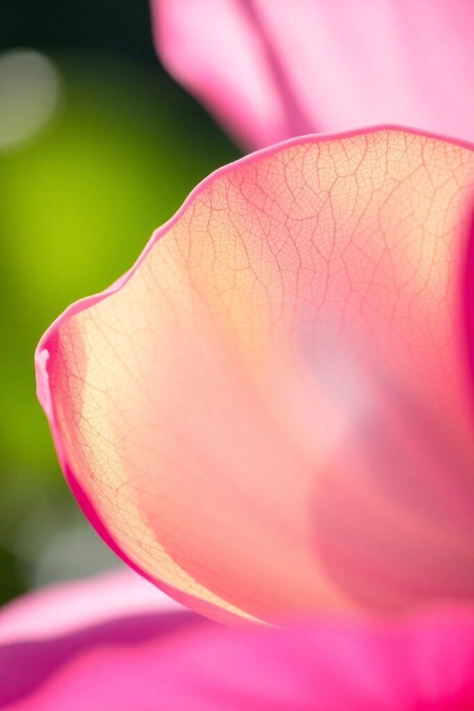 Intricate Details of a Flower Petal – free AI stock image