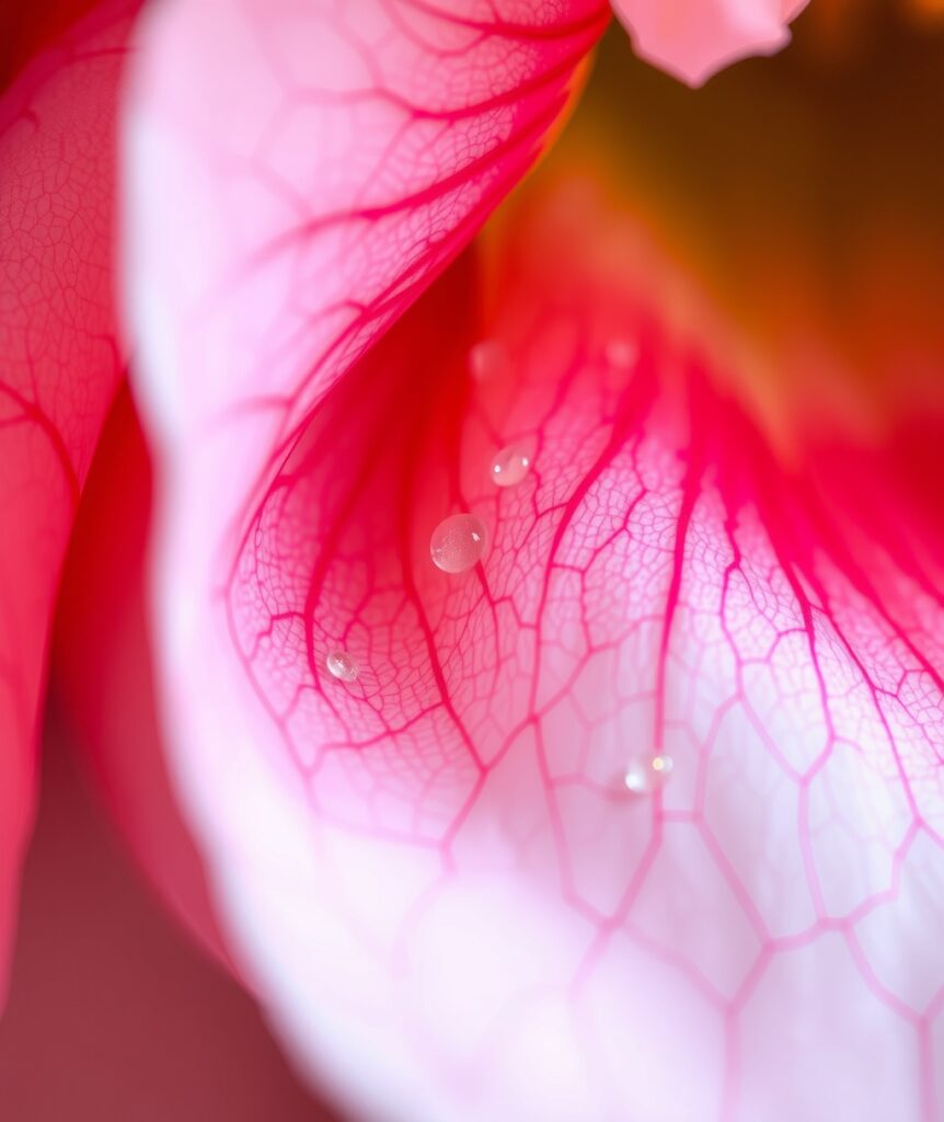 Intricate Details of a Flower Petal – free AI stock image
