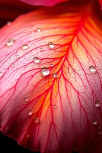 Intricate Details of a Flower Petal – free AI stock image