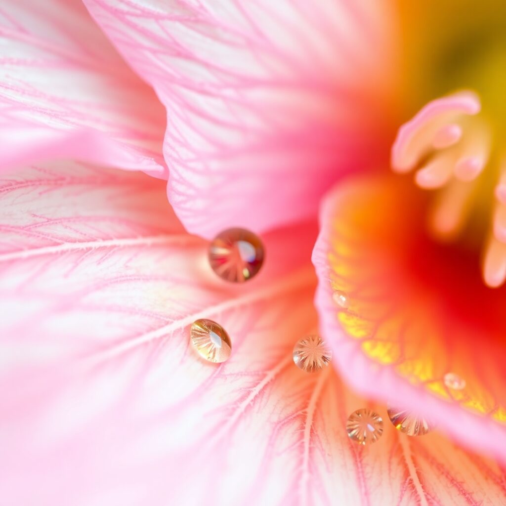Intricate Details of a Flower’s Petals – free AI stock image