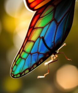 Intricate Patterns of a Butterfly Wing – free AI stock image