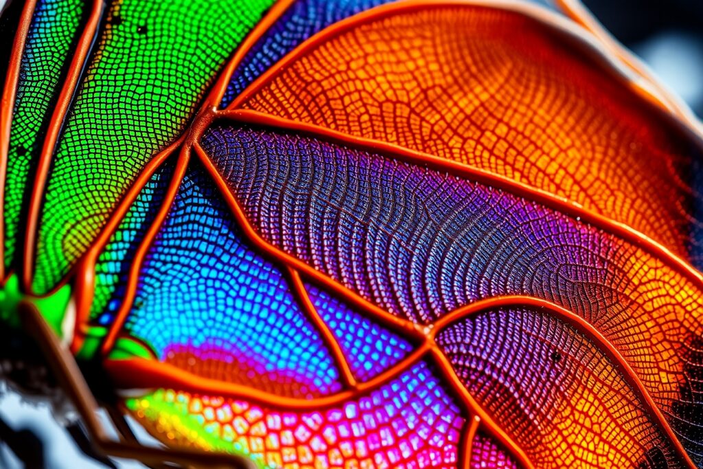 Intricate Patterns of a Butterfly Wing – free AI stock image