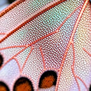 Intricate Patterns of a Butterfly Wing – free AI stock image