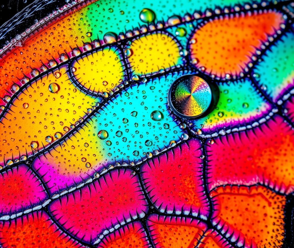 Intricate Patterns of a Butterfly Wing – free AI stock image