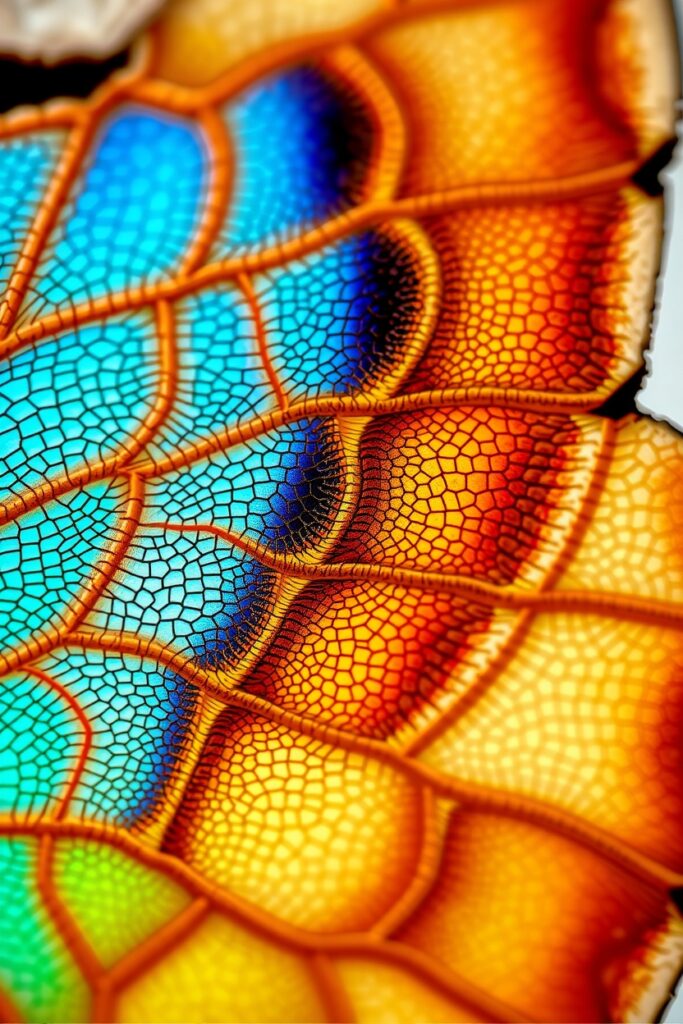 Intricate Patterns of a Butterfly Wing – free AI stock image