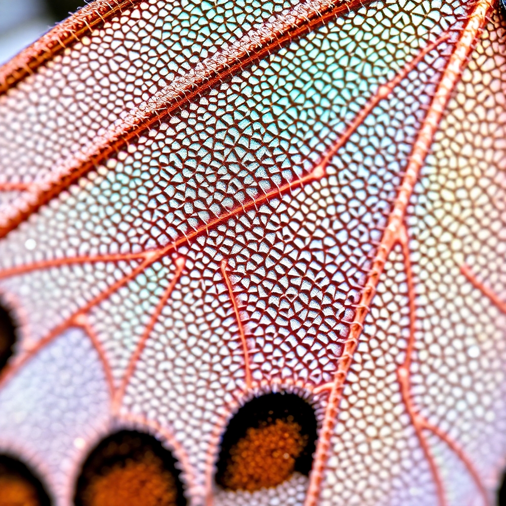Intricate Patterns of a Butterfly Wing – free AI stock image