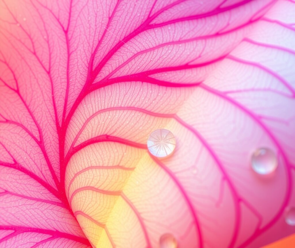 Intricate Patterns of a Flower Petal – free AI stock image