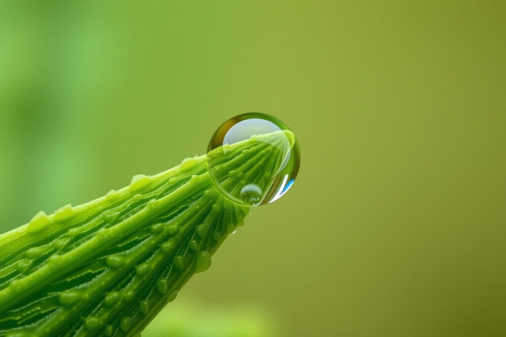 Intricate Patterns of a Raindrop – free AI stock image
