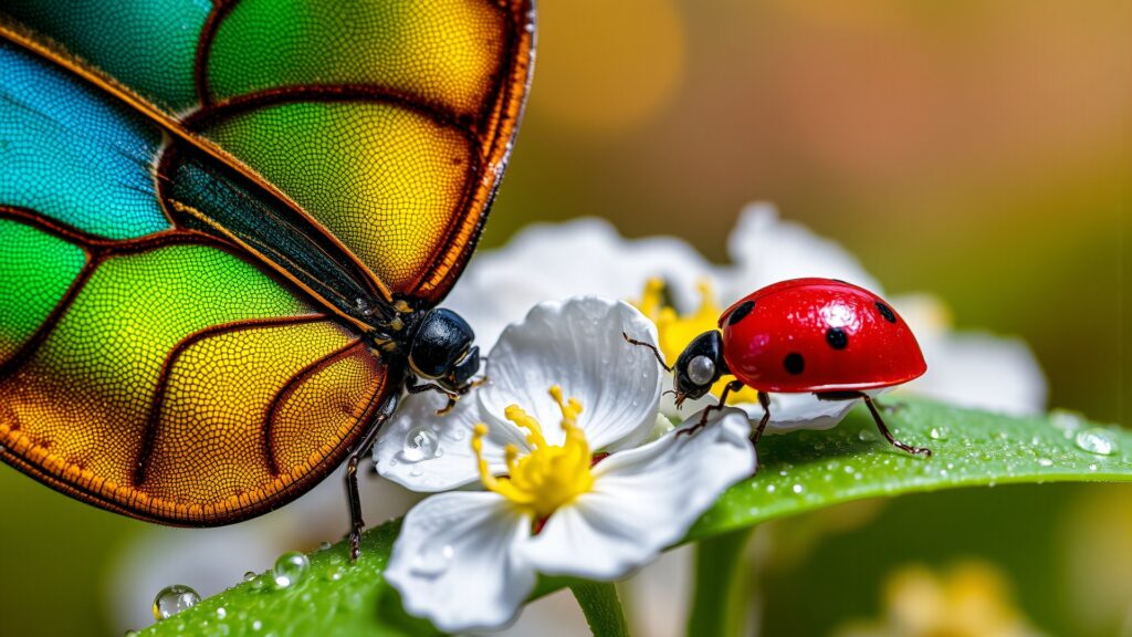 Intricate Patterns of Nature Revealed Up Close – free AI stock image