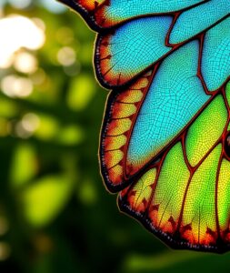 Intricate Patterns on a Butterfly Wing – free AI stock image