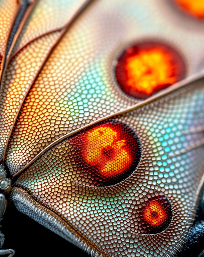 Intricate World of a Butterfly Wing – free AI stock image