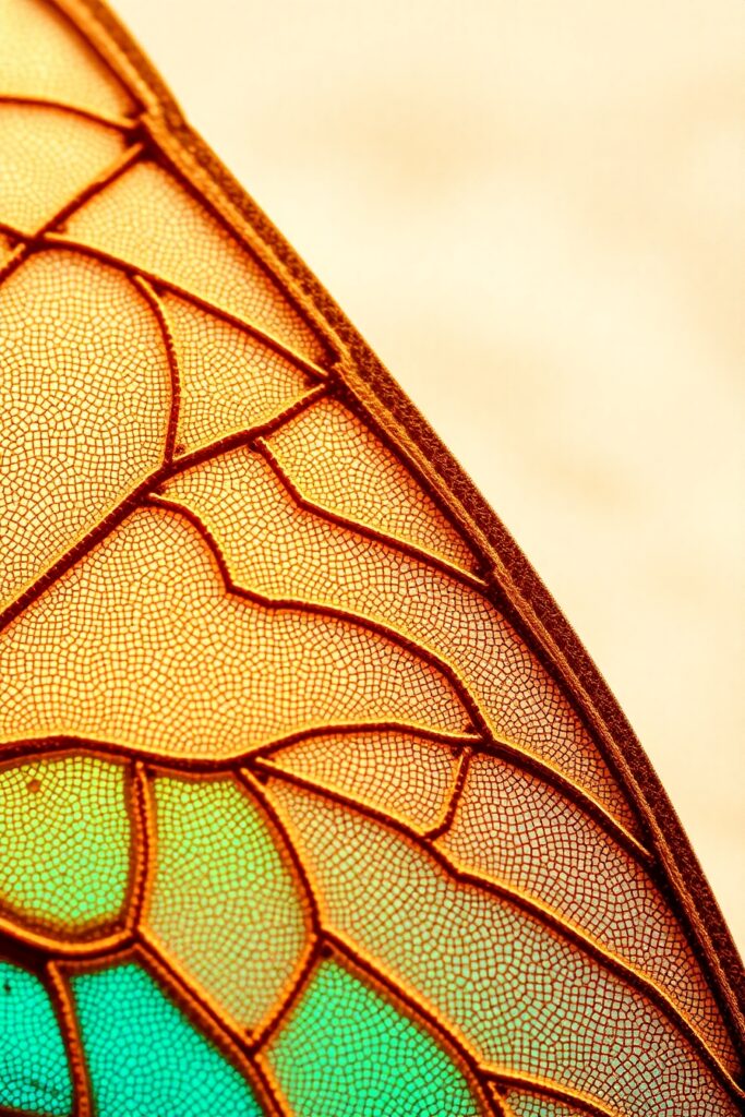 Intricate World of a Butterfly Wing – free AI stock image