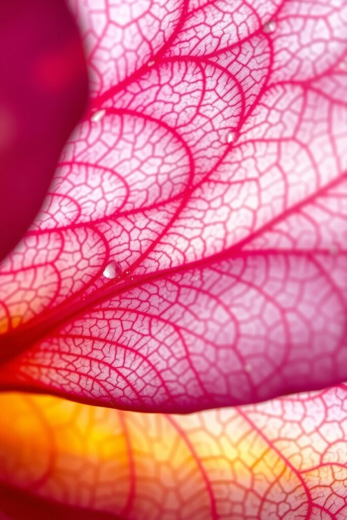 Intricate World of a Flower Petal – free AI stock image